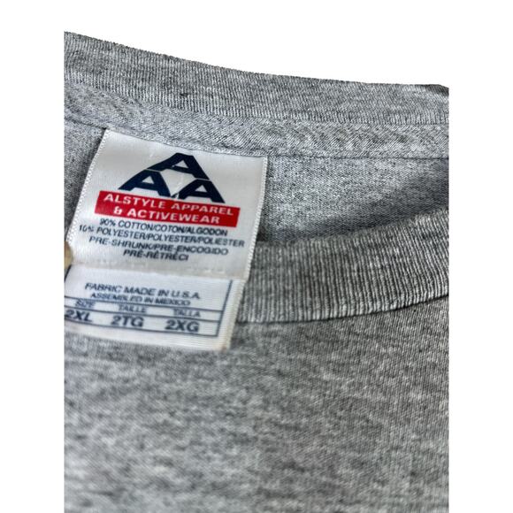 Alstyle Apparel GOD WHO T-Shirt Long Sleeve Crewneck 2XL - Picture 4 of 6